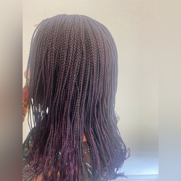 Braided Purple colored Wig - Picture 1 of 9